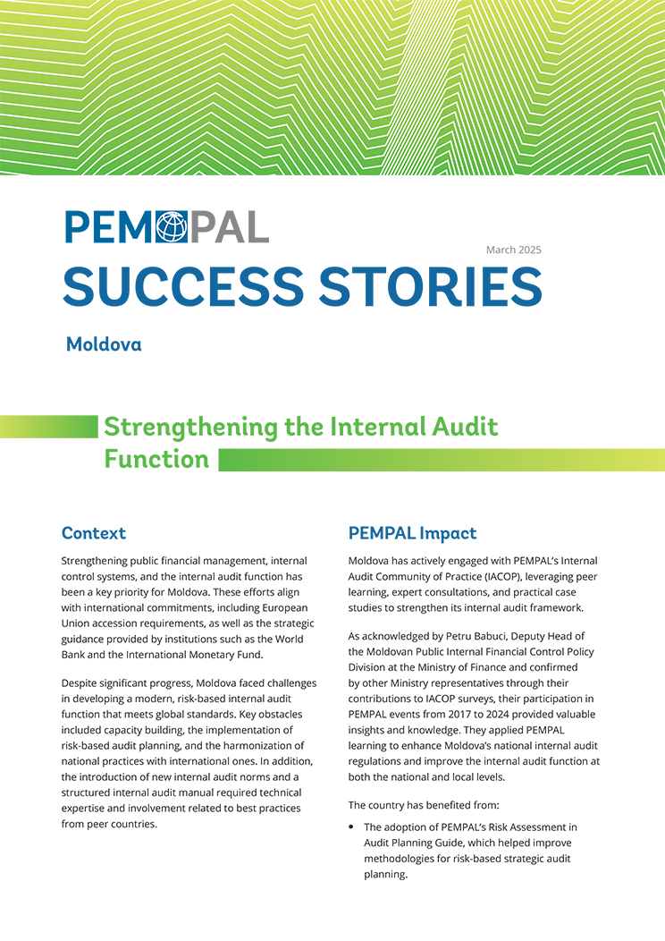 Moldova: Strengthening the Internal Audit Function 